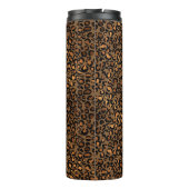 Gouden Luipaard Patroon Thermosbeker (Achterkant)