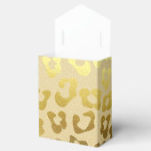 Gouden Luipaard Print Gift Favor Box Bedankdoosjes (Geopend)