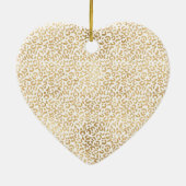 Gouden Luipaard Print Roze Glitter Glitter Keramisch Ornament (Achterkant)