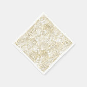 Gouden luipaard tijger dieren servet (Hoek)