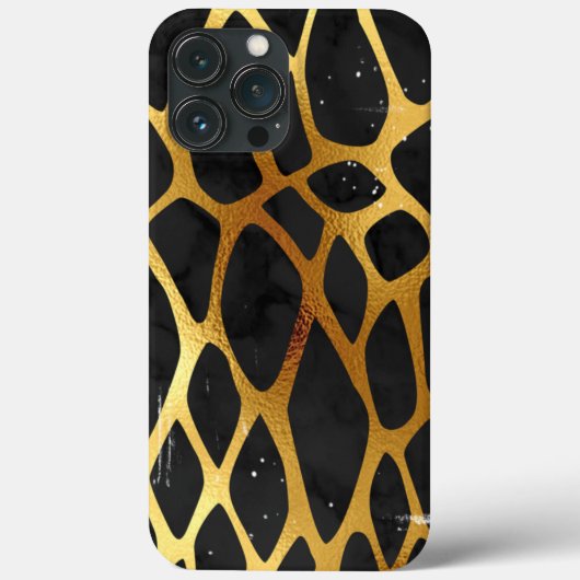 Gouden Luipaardprint Case-Mate iPhone Case (Achterkant)
