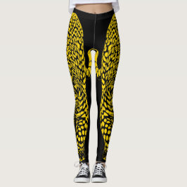 gouden luipaardprint leggings