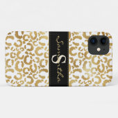 Gouden luipaardprint op maat gemaakte Case-Mate iP iPhone Case (Achterkant (horizontaal))