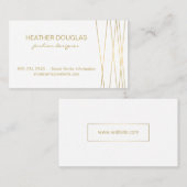 Gouden Lux Moderne Professional Visitekaartje (Voorkant / Achterkant)