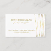 Gouden Lux Moderne Professional Visitekaartje (Voorkant)