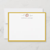 Gouden luxe egel briefkaart (Voorkant)