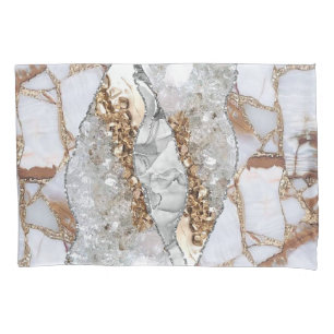 Gouden Luxe Elegante Vloeibare Textuur Kussensloop
