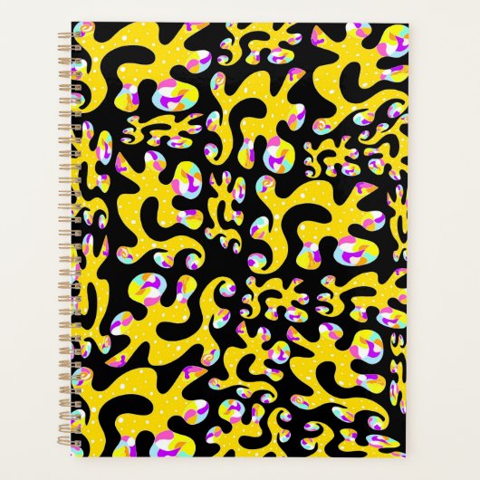 Gouden Luxe Geometrisch Patroon Planner (Voorkant)