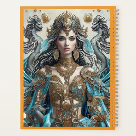 Gouden Luxe getijden Planner (Achterkant)