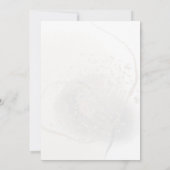 Gouden luxe groen bloemenchique elegante bruiloft kaart (Achterkant)