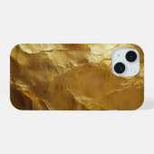 Gouden Luxe iPhone 15 Case (Achterkant horizontaal)
