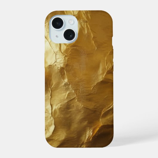 Gouden Luxe iPhone 15 Case (Achterkant)