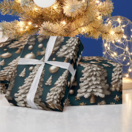 Gouden Luxe Kerst Wrapping Papier