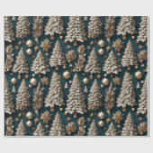 Gouden Luxe Kerst Wrapping Papier (Vlak)