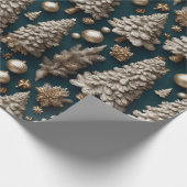 Gouden Luxe Kerst Wrapping Papier (Hoek)