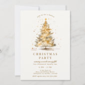 Gouden Luxe Kerstfeest Kaart (Voorkant)