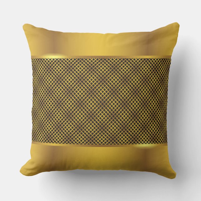 Gouden luxe kussensloop kussen (Voorkant)