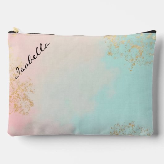 Gouden Luxe Moderne Blush Roze Zachte Mint Collect Etui (Voorkant)