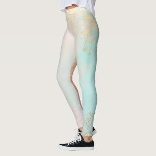 Gouden Luxe Moderne Blush Roze Zachte Mint Collect Leggings
