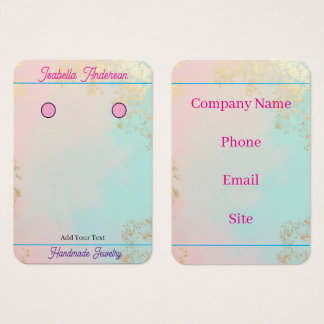 Gouden Luxe Moderne Blush Roze Zachte Mint Collect Visitekaartje