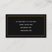 Gouden luxe nummer & valutasymbolen Accountant Visitekaartje (Achterkant)