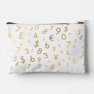 Gouden luxe nummers & valutasymbolen Patroon Etui