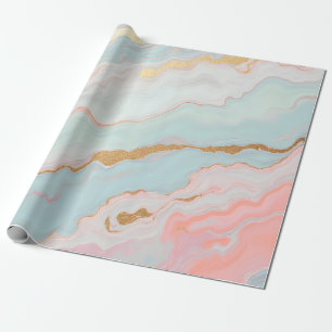 Gouden Luxe Populaire Blush Roze Mint Collectie Cadeaupapier