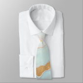Gouden Luxe Populaire Blush Roze Mint Collectie Stropdas (Gebonden)