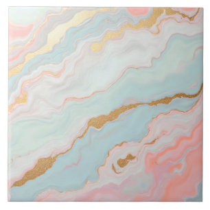 Gouden Luxe Populaire Blush Roze Mint Collectie Tegeltje