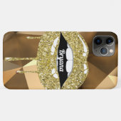 Gouden Luxe Schoonheid Glitter Drip Druppelende Li Case-Mate iPhone Case (Achterkant (horizontaal))