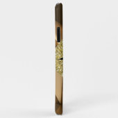 Gouden Luxe Schoonheid Glitter Druppelende Lippen Case-Mate iPhone Case (Achterkant/rechts)