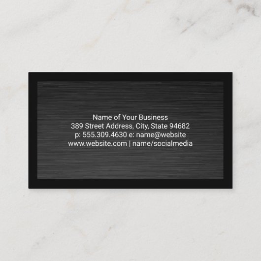 Gouden Luxe Tafelgerei | Culinair Visitekaartje (Achterkant)