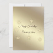 Gouden luxe typografie corporate Holiday party Kaart (Achterkant)
