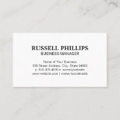 Gouden Luxe Vastgoedlogo Visitekaartje (Achterkant)