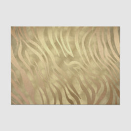 Gouden Luxe Weelderige Zebra Jungle Safari Glam Tissuepapier