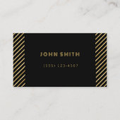 Gouden luxe zakelijke oplossingen visitekaartje (Voorkant)