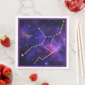 Gouden Maagd Constellatie op Donkere Melkweg | Servet (Insitu)