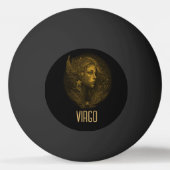 Gouden Maagd klassiek sterrenbeeld zwart Pingpongbal (Voorkant)
