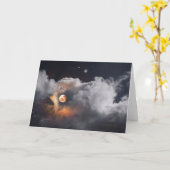 "Gouden Maan #1" Kaart (Gele Bloem)