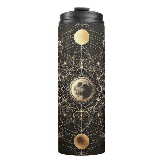 Gouden Maan Alchemie Thermosbeker (Voorkant)
