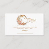 Gouden maan bloemenluier loterij ticket informatiekaartje (Voorkant)