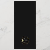 Gouden Maan Bruiloft Menu (Achterkant)