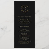 Gouden Maan Bruiloft Programmakaart (Voorkant)