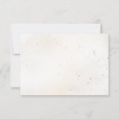 Gouden Maan en Rug Bruiloft RSVP Kaart (Achterkant)