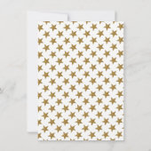 Gouden Maan en Sterren Baby shower Bingo Kaart (Achterkant)