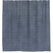 Gouden Maan en Sterren Nachthemel Douchegordijn (Voorkant)