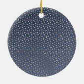 Gouden Maan en Sterren Nachthemel Keramisch Ornament (Achterkant)