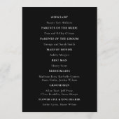 Gouden Maan Fases Huwelijksprogramma Programmakaart (Achterkant)