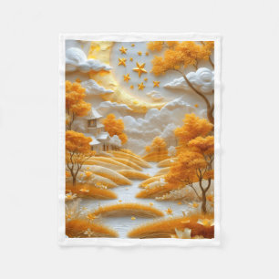 Gouden Maan Landschap Deken
