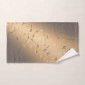 Gouden maan Muzieknoot Handdoek (Handdoek)